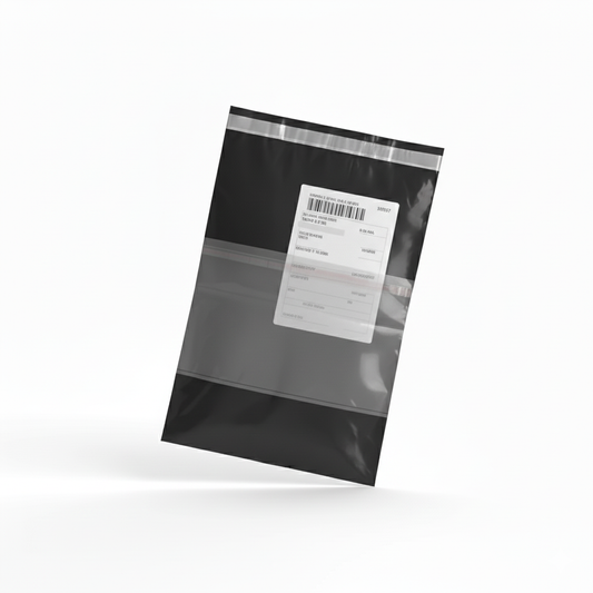 Colored Poly Courier Cover with POD- Black